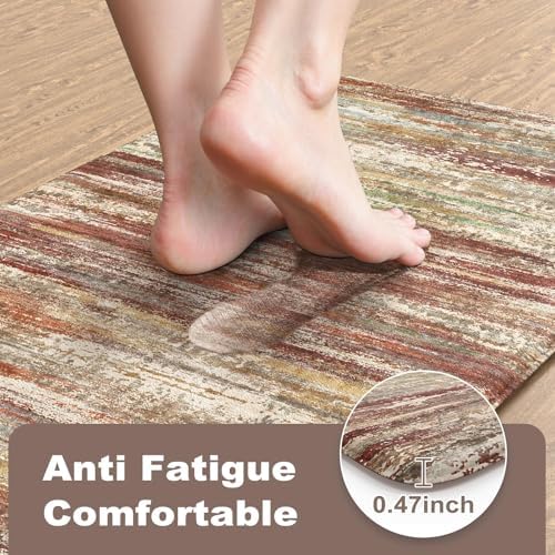 KIMODE Kitchen Mat Cushioned Anti Fatigue,Rustic Kitchen Runner Rug,24"x59" - Image 3