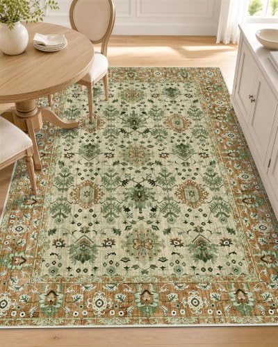 OLANLY 3x5 Washable Accent Rug, Soft Non Slip Carpet for Entryway Bedside by OLANLY