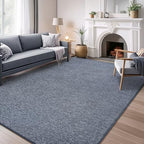 AROGAN 7x10 Area Rugs for Living Room Non Slip Dorm Bedroom Rug, Blue - Image 2