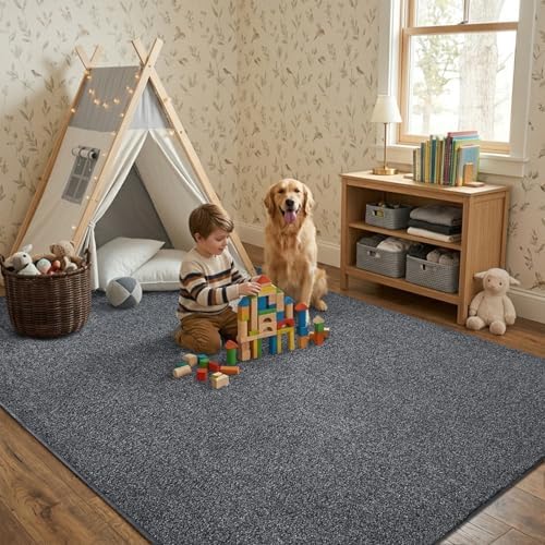 6x9 Large Black/White Area Rug Washable Non-Slip for Living Room Bedroom - Image 3