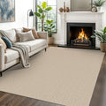 EARTHALL Washable Area Rug, Non Slip Living Room Rug, 5x7 Ft, Sand/Beige by Unknown