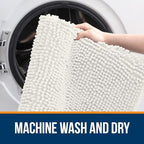OLANLY Bathroom Rugs 36x24, Extra Soft Absorbent Chenille Bath Rugs - Image 5