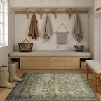 4x6 Area Rugs for Entryway, Brown Washable Non-Slip Area Rug for Kitchen - Image 7