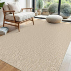 EARTHALL Washable Area Rug, Non Slip Entryway Rug, 4x6 Ft, Sand/Beige - Image 6