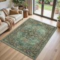 Lofus 3x5 Green Area Rugs for Bedroom Living Room, Vintage Boho Carpet by Lofus
