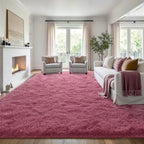 8x10 Extra Large Blush Fluffy Soft Area Rug Non-Slip for Kids Bedroom - Image 3