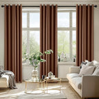 MIULEE Blackout Curtains for Bedroom 2 Panels 40 x 84 Inch Cappuccino Brown - Image 6