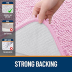 OLANLY Small Bathroom Rugs 24x16, Extra Soft Absorbent Chenille Bath Rugs - Image 6