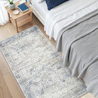 2x4 Rug Runners for Hallways Non Slip,Blue - Image 4