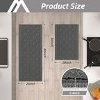 COSY HOMEER 48x20Inch/30X20Inch Kitchen Rug Mats,Grey - Image 6