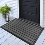 ubdyo Extra Durable Door Mat Outside Entrance (32" x 20", Bright Grey) by UBDYO