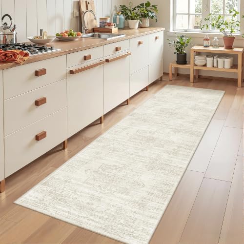 2x8 Runner Rug Non Slip,Washable Hallway Runner Rug,Beige - Image 5