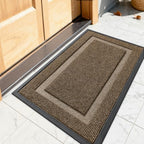 OLANLY Front Door Mat 23.5x15.5, All-Season Heavy-Duty Rubber Doormat by OLANLY