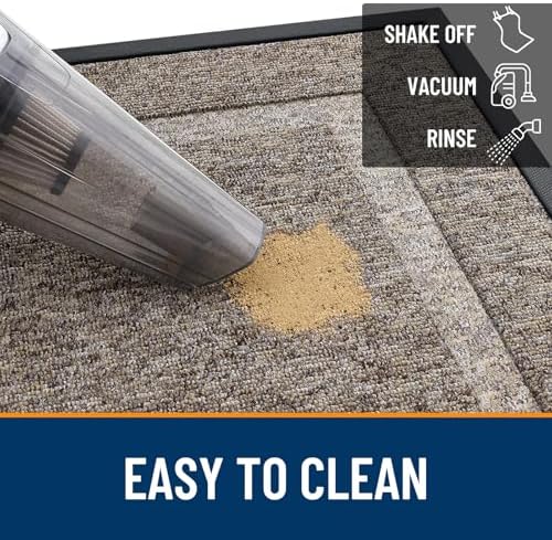 OLANLY Front Door Mat Outside 47x23, All-Season Heavy-Duty Rubber Doormat - Image 5