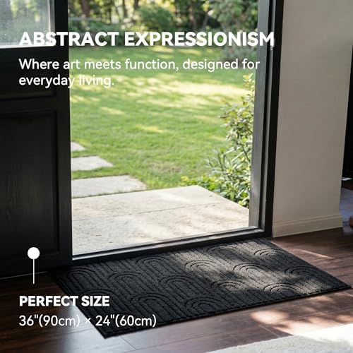 GRANNY SAYS Indoor Outdoor Doormat 24x36 Non-Slip Washable Entry Mat - Image 3