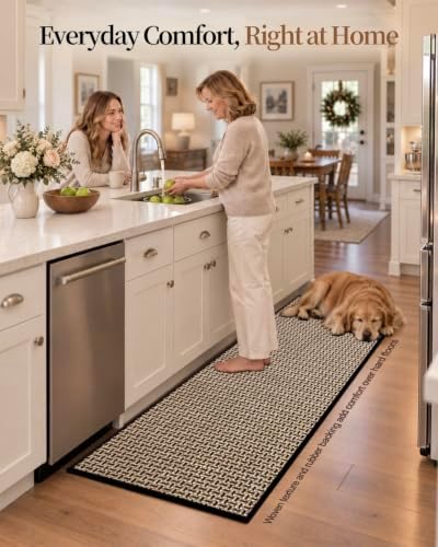 eqivei Kitchen Runner Rug, 24" x 59", Non-Slip Washable Kitchen Floor Mat - Image 7
