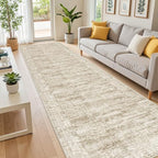 2'6 x 12' Runner Rug Non Slip,Washable Kitchen Rugs,Brown by Restydon