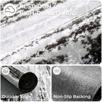 2x6 Runner Rug Non Slip,Washable Hallway Runner Rug,Black - Image 7