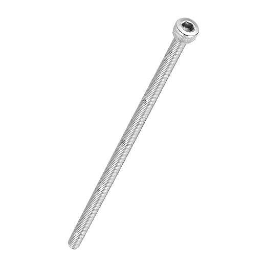 Kozelo 4pcs Socket Head Cap Screws - [M4-0.7 x 105mm] 304 Stainless Steel Allen Socket Drive for Electrical Motor 3D Printing Fan Engine Replacement Use, Silver