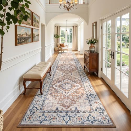 Lofus 3x12 Hallway Kitchen Washable Runner Rug, Entry Long Carpet Brown - Image 3