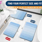 OLANLY Bathroom Runner Rug 47x20, Extra Soft Absorbent Microfiber Bath Rugs - Image 2