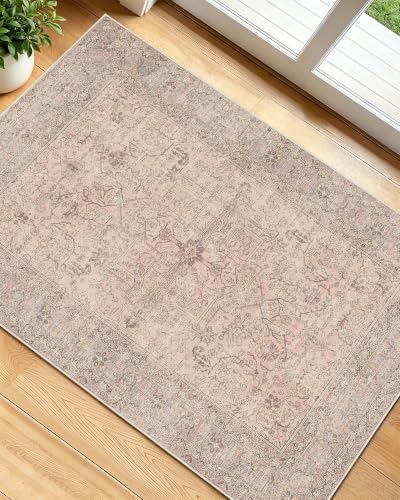 OLANLY 2x3 Washable Small Rug Non Slip Indoor Door Mat for Entryway Bedside by OLANLY