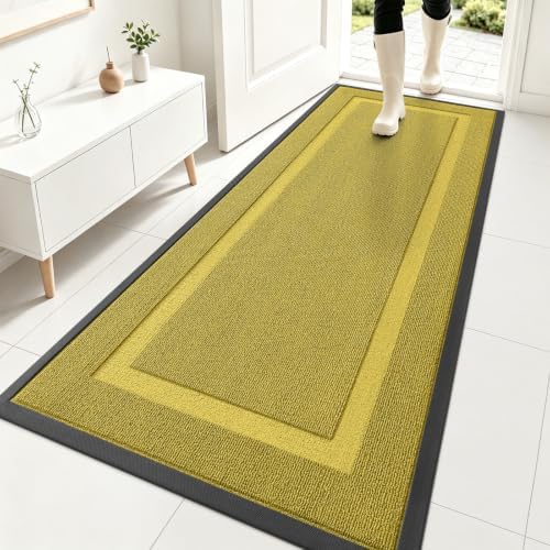 OLANLY Front Door Mat Outside 71x23, All-Season Heavy-Duty Rubber Doormat by OLANLY