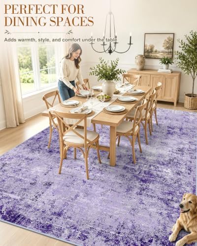 OLANLY 6x9 Washable Area Rug, Soft Non Slip Carpet for Bedroom Living Room - Image 4