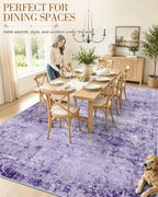 OLANLY 8x10 Washable Area Rug, Soft Non Slip Carpet for Bedroom Living Room - Image 4