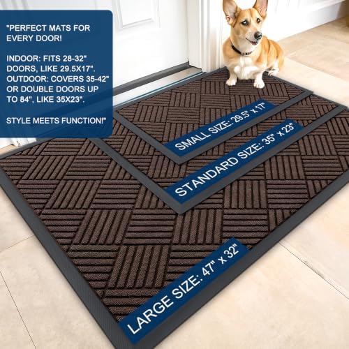 OLANLY Front Door Mat Outside Entrance 71x47, Waterproof Heavy-Duty Doormat - Image 2