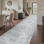 3x16 Runner Rug Non Slip,Washable Hallway Runner Rug,Grey - Image 3