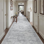 3x16 Runner Rug Non Slip,Washable Hallway Runner Rug,Grey - Image 4