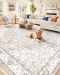 OLANLY 8x10 Washable Area Rug, Soft Non Slip Carpet for Bedroom Living Room by OLANLY