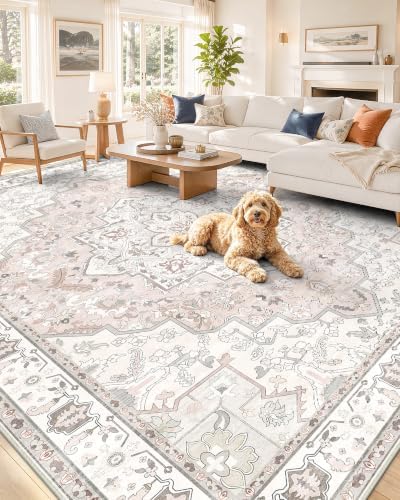 OLANLY 6x9 Washable Area Rug, Soft Non Slip Carpet for Bedroom Living Room by OLANLY