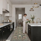 Wide Hallway Washable Runner Rug: 3x10 Water-Resistant Entryway Area Rug Vintage Soft Carpet for Living Room Non Slip Indoor Farmhouse Floor Mat for Bathroom Laundry Room(3x10,Green) - Image 6