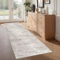 2x6 Runner Rug Non Slip,Washable Hallway Runner Rug,Taupe by Restydon