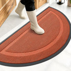 OLANLY Half Circle Front Door Mat Outside 47x23 All-Season Rubber Doormat by OLANLY