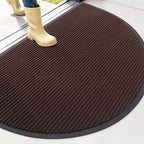 OLANLY Half Circle Front Door Mat 47x32, Waterproof Heavy-Duty Doormat by OLANLY