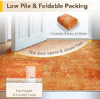 RELEANY Washable 5'x7' Abstract Area Rug for Living Room Orange - Image 7