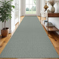 EARTHALL Washable Runner Rug, Non Slip Hallway Runner, 3x16 Ft, Green/Grey by Unknown