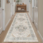 Madane Kitchen Runner 2'6''x8' Rug Runners for Hallways, Light Taupe Brown - Image 2
