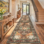 Yamaziot Washable Runner Rug, 3x14 Non-Slip Boho Hallway Kitchen Rug - Image 5