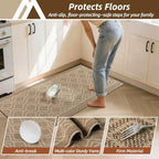 COSY HOMEER Kitchen Rugs Sets of 2 Non-Slip Washable,20”x30“+20”X48“ - Image 5