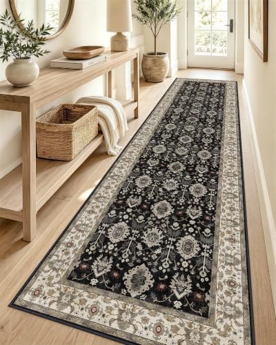 OLANLY 2'6"x12' Washable Runner Rug, Non Slip Carpet for Hallway Kitchen by OLANLY