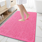 OLANLY Large Bathroom Rugs 59x35, Extra Soft Absorbent Chenille Bath Rugs by OLANLY