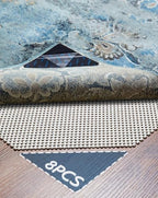 Veken Rug Gripper Pad for Hardwood Floors Tile Floors with 8 Pcs Rug Tape, Thick Cushion Non Slip Rug Pads for Area Rugs, Under Carpet Anti Skid Mat, Keep Your Rugs Safe and in Place, 2x3 Ft by Veken