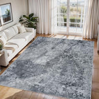Aelenmu 6x9 Area Rugs for Living Room Washable Bedroom Dining Room Black by Aelenmu