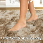 6x9 Large Tie-Dyed Beige Fluffy Area Rug Non-Slip for Living Room Bedroom - Image 5