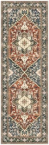 Yamaziot Washable Runner Rug, 2x6 Non-Slip Boho Vintage Hallway Kitchen Rug - Image 2