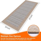 StepRite Kitchen Rugs, Kitchen Mat for Floor, 47"x20" Non-Slip Machine-Washable Commercial Floor Mat, Absorbent Heavy-Duty Rug for Office & Home, Sink Standing Mat, Entryway Carpet, Door Mat, Khaki - Image 2